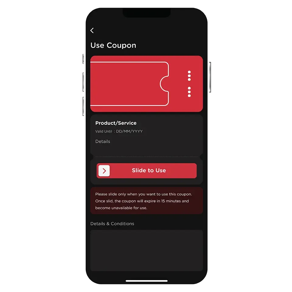 Slide to use coupon Slide to use coupon