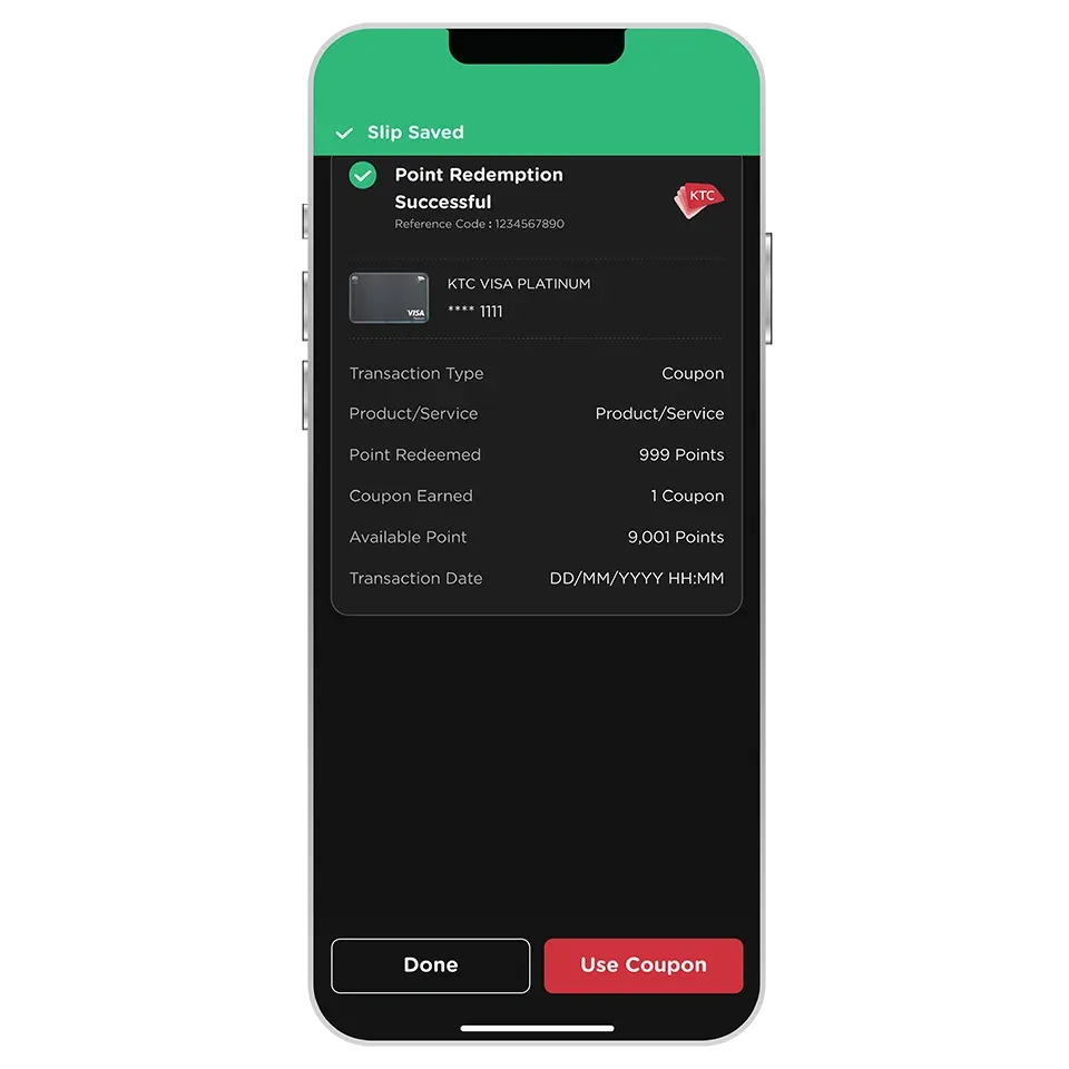 Select "Use Coupon" <br>to use the Coupon Select "Use Coupon" <br>to use the Coupon