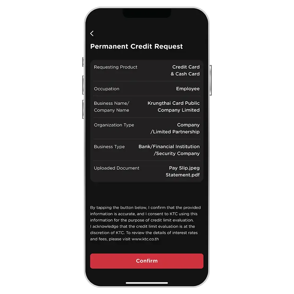 4. Verify your information <br>and select "Confirm" 4. Verify your information <br>and select "Confirm"