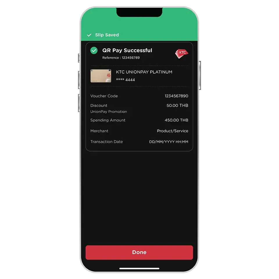QR Pay successful QR Pay successful