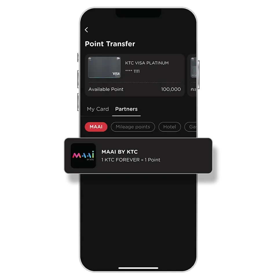 Select “Partners” then select “MAAI BY KTC” Select “Partners” then select “MAAI BY KTC”