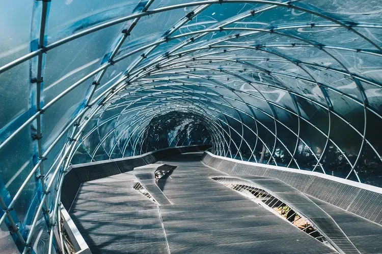 Anyang Art Park Linear Building up in the Trees