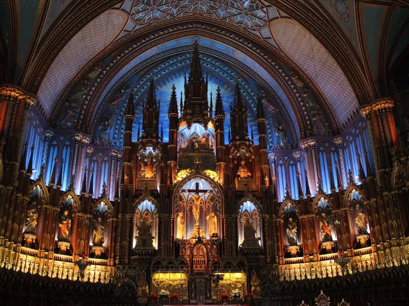 วิหารนอร์ธเทอดาม Notre Dame Basilica of Montreal วิหารนอร์ธเทอดาม Notre Dame Basilica of Montreal